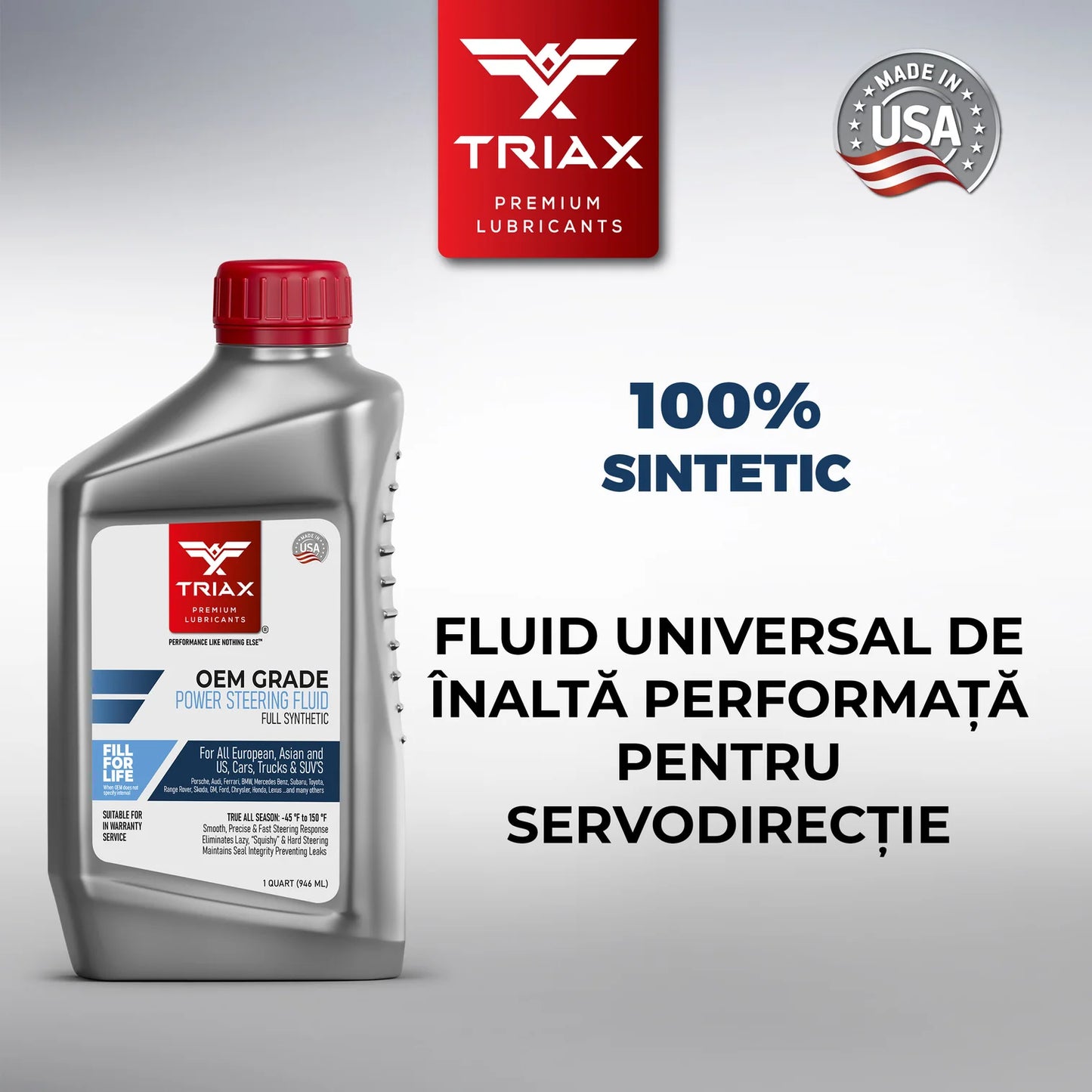 Ulei Servodirectie Full Sintetic TRIAX OEM SYNTHETIC Power Steering Fluid