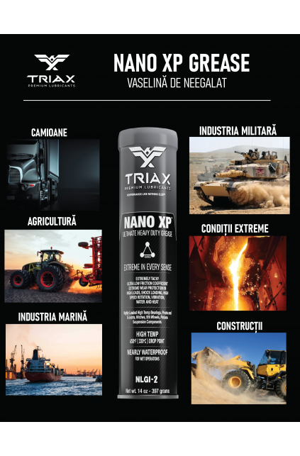 TRIAX NANO XP Vaselina Heavy Duty -Vaselina rezistenta la conditii extreme