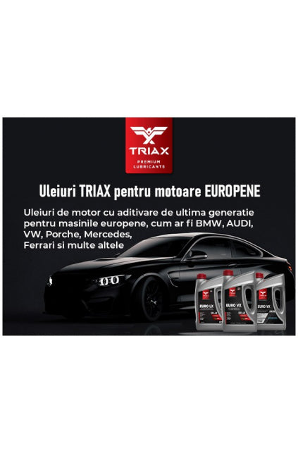 TRIAX Euro LX 5W-40 Full Synthetic | MB 229.50, BMW LL-01, VW 502.00 . 946 ml