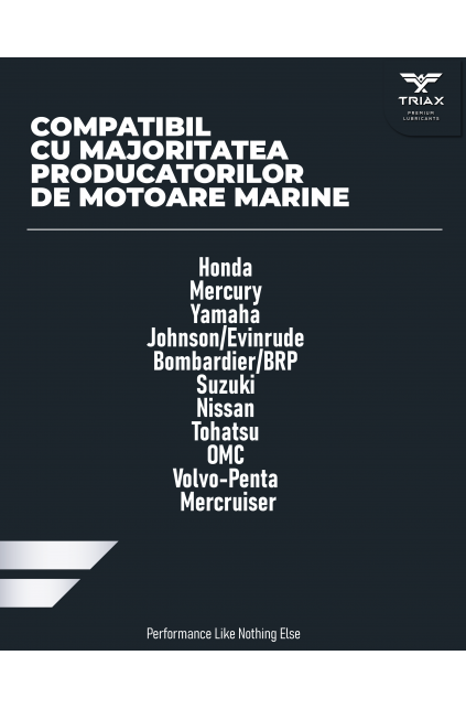 ULEI MOTOR TRIAX Marine Ultra 25W-40, FULL SINTETIC - Ulei pentru ambarcatiuni marine in 4 timpi Ulei de motor - Full Sintetic - Barci - Marin - 4 Timpi