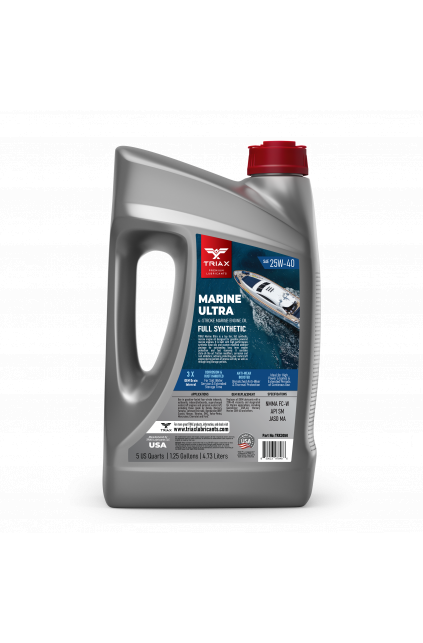 ULEI MOTOR TRIAX Marine Ultra 25W-40, FULL SINTETIC - Ulei pentru ambarcatiuni marine in 4 timpi Ulei de motor - Full Sintetic - Barci - Marin - 4 Timpi