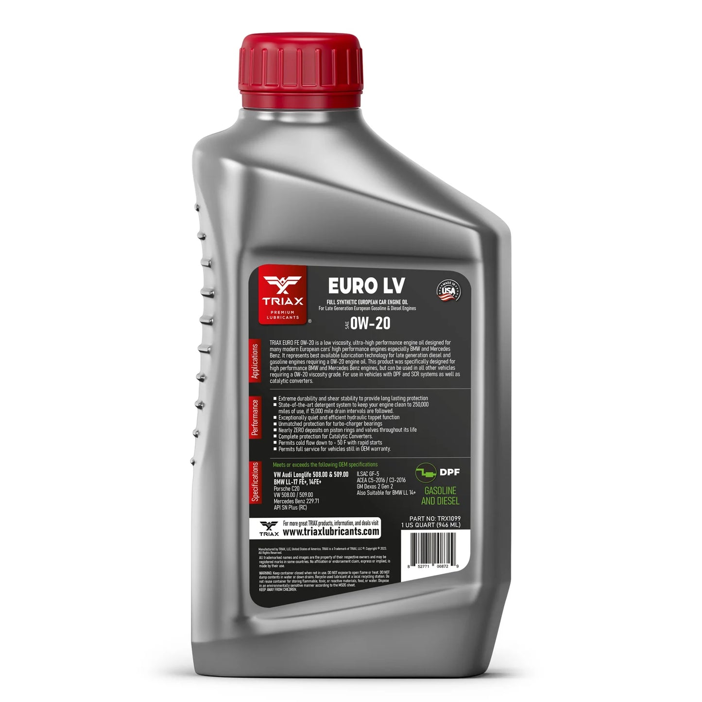 TRIAX EURO LV 0W-20 / 946 ml