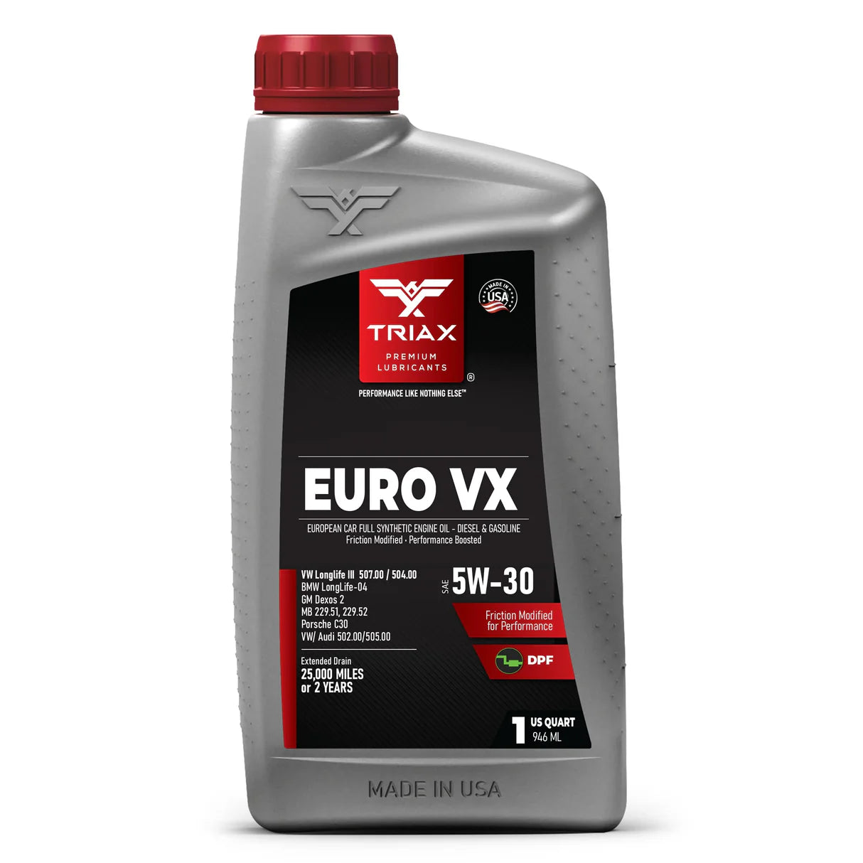 ULEI MOTOR TRIAX Euro Ultra VX 5W-30 Full Synthetic DPF | 507.00 | 504.00 Longlife III Full sintetic cu PAO VW, Mercedes Benz, Audi, BMW Diesel | Benzina
