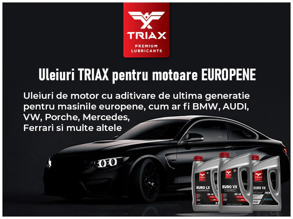 ULEI MOTOR TRIAX Euro LX 0W-40 Full Synthetic/ Benzina | BMW LL-01 | MB 229.5 / 4,73 lt