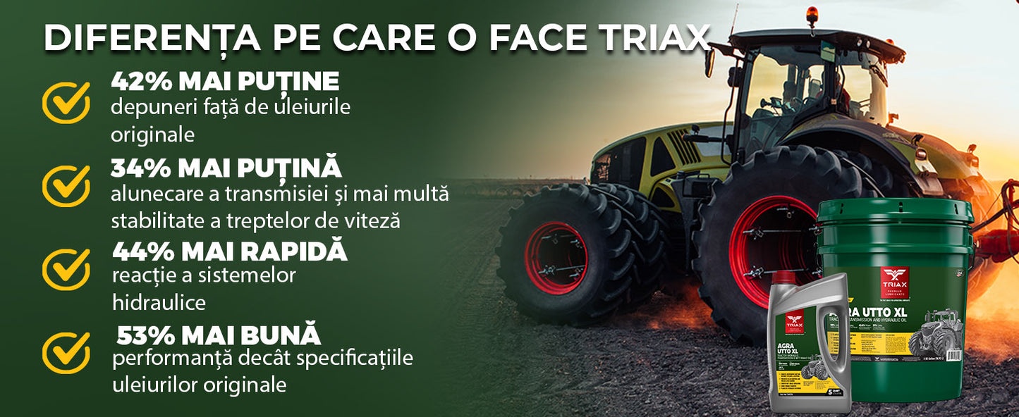 TRIAX Agra UTTO XL Ulei Hidraulic | Transmisie Semi Sintetic - Utilaje Agricole