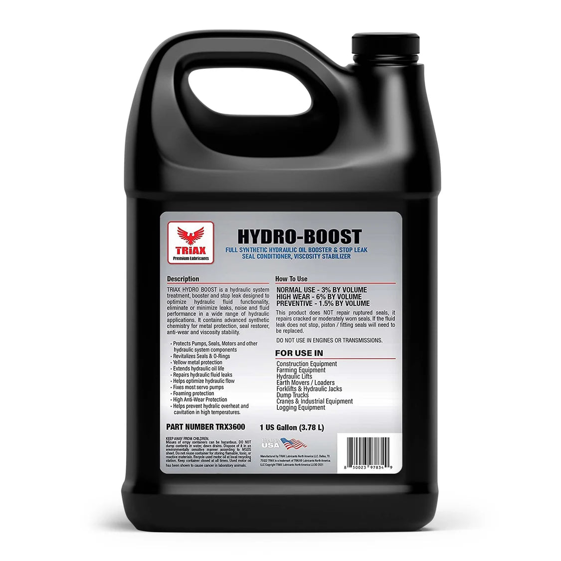 TRIAX HYDRO-BOOST - Aditiv Ulei Hidraulic / 3,78 lt