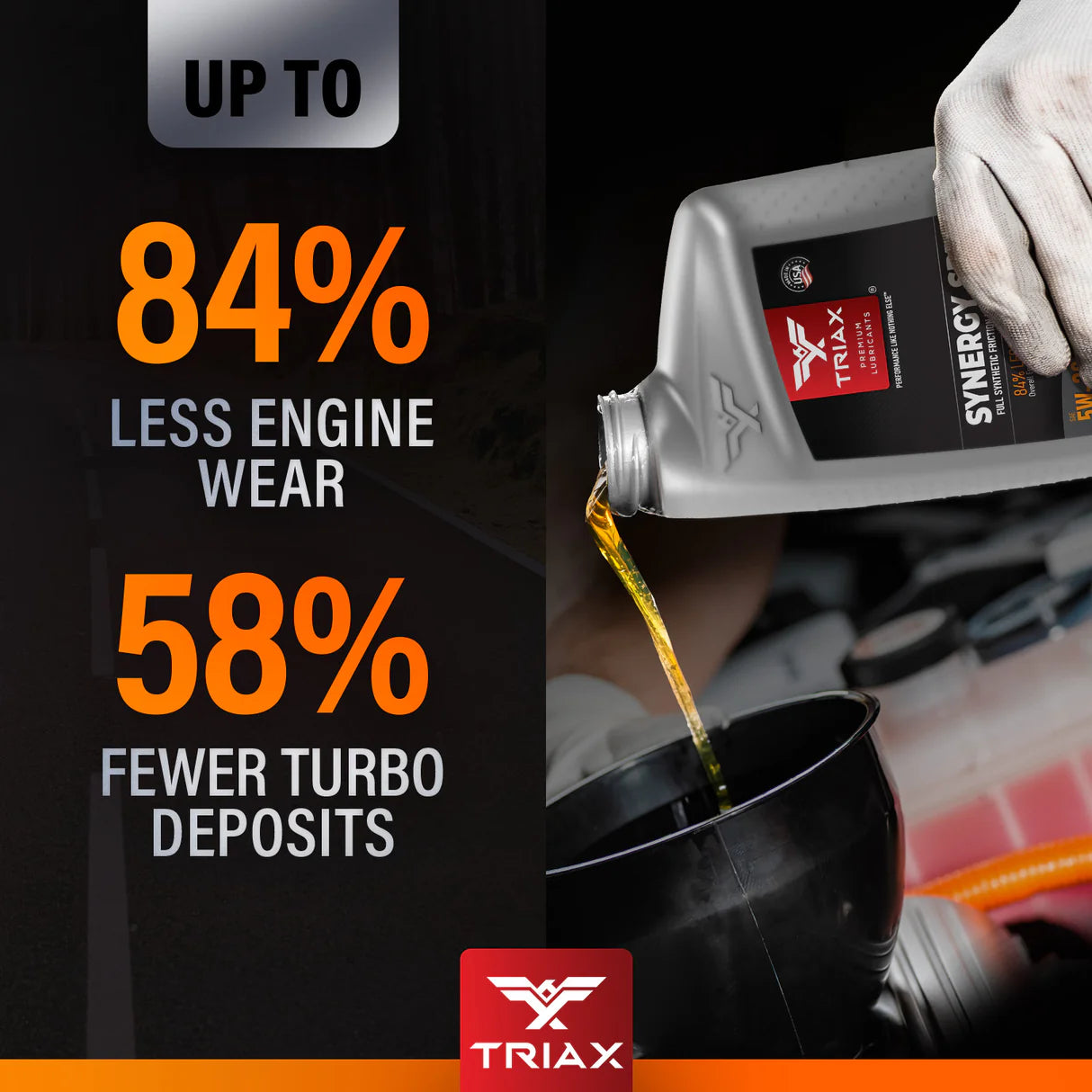 ULEI MOTOR TRIAX Synergy SRT 10W-40 Full Synthetic High Mileage ACEA A4/B4, API SN, VW 502.00 / 505.01