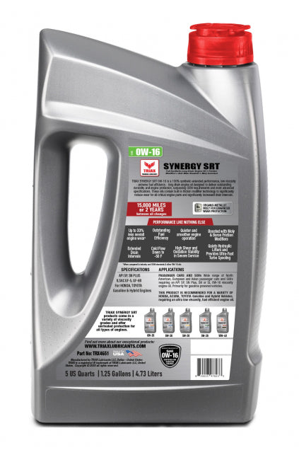 ULEI MOTOR Triax Synergy SRT 0W-16 Full Synthetic Full Synthetic cu PAO, HONDA, TOYOTA, Benzina si Hybrid