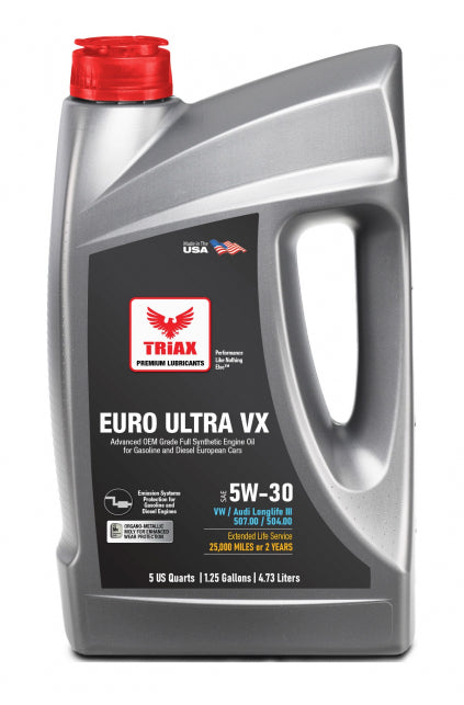 ULEI MOTOR TRIAX Euro Ultra VX 5W-30 Full Synthetic DPF | 507.00 | 504.00 Longlife III Full sintetic cu PAO VW, Mercedes Benz, Audi, BMW Diesel | Benzina