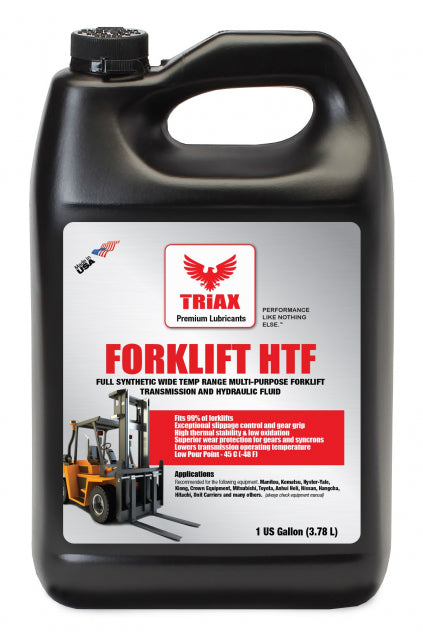 ULEI HIDRAULIC TRIAX Forklift HTF ( Hydraulic & Transmission Fluid) - Ulei Hidraulic si Transmisie pentru stivuitoare Ulei Hidraulic si Transmisie Universal FULL SINTETIC pentru Stivuitoare