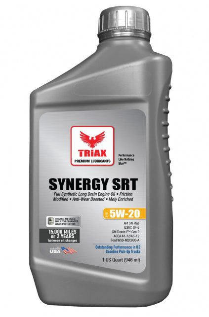 ULEI MOTOR Triax Synergy SRT 5W-20 Full Synthetic PAO API SP, SN+, Dex 1 Gen 2, Molybden organo-metalic si Nano-Borate