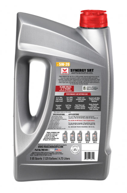 ULEI MOTOR Triax Synergy SRT 5W-20 Full Synthetic PAO API SP, SN+, Dex 1 Gen 2, Molybden organo-metalic si Nano-Borate
