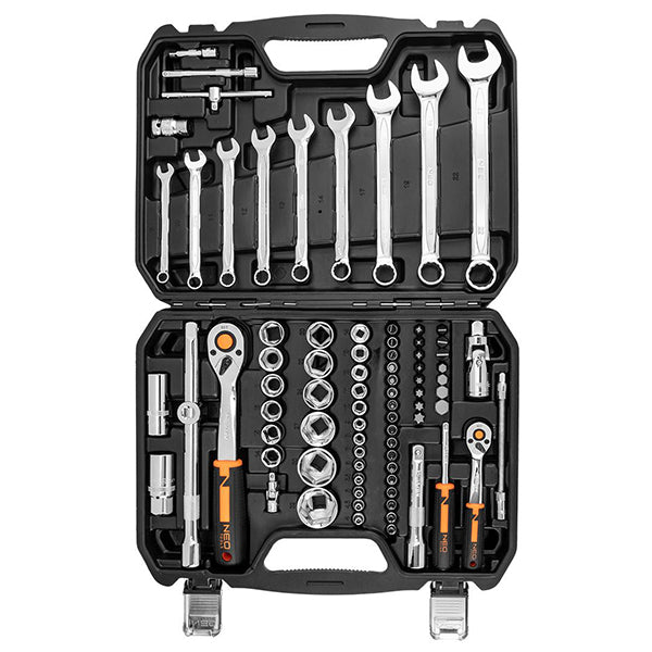 Trusa scule 1/4" si 1/2", 82 piese NEO TOOLS 10-058