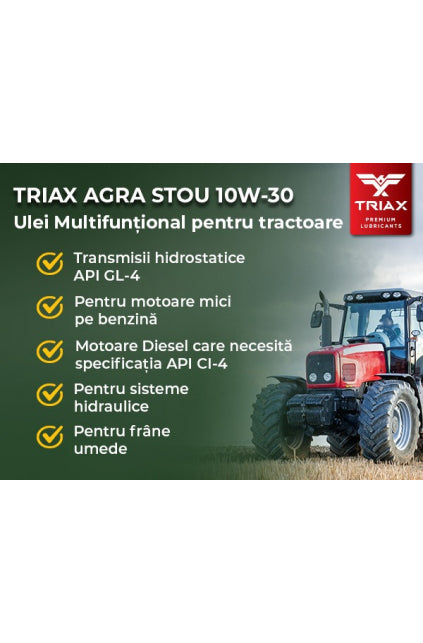 TRIAX Agra STOU 10W-30 Super Tractor (Transmisie, Hidraulic, Wet Brake)