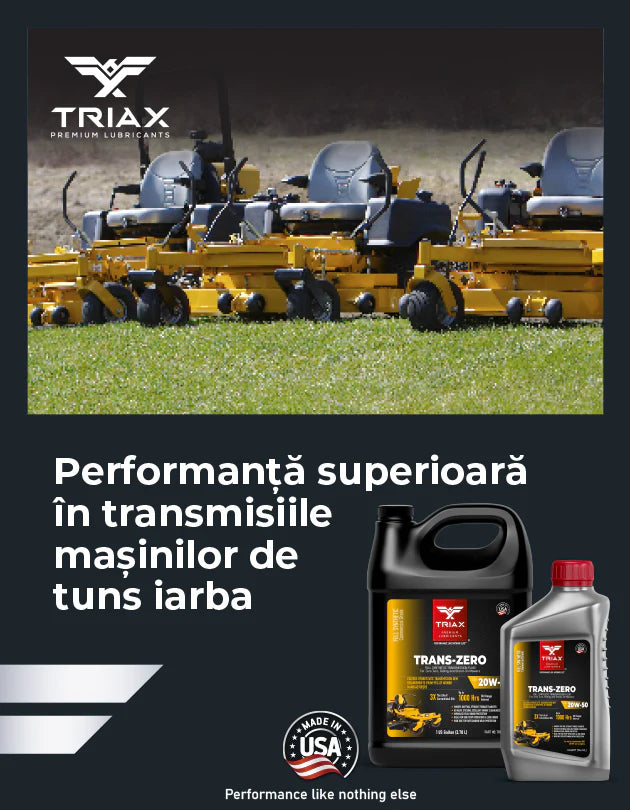 TRIAX TRANS ZERO 20W-50 - Ulei transmisii hidrostatice pentru masini tuns iarba Ulei transmisie hidrostatica pentru masini de tuns iarba 20W-50