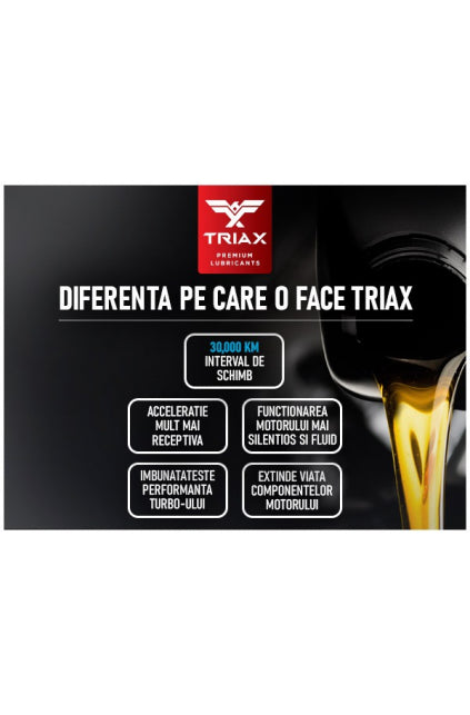 ULEI MOTOR TRIAX Euro Ultra VX 5W-30 Full Synthetic DPF | 507.00 | 504.00 Longlife III Full sintetic cu PAO VW, Mercedes Benz, Audi, BMW Diesel | Benzina