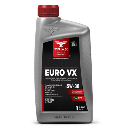 ULEI MOTOR TRIAX Euro Ultra VX 5W-30 Full Synthetic DPF | 507.00 | 504.00 Longlife III Full sintetic cu PAO VW, Mercedes Benz, Audi, BMW Diesel | Benzina