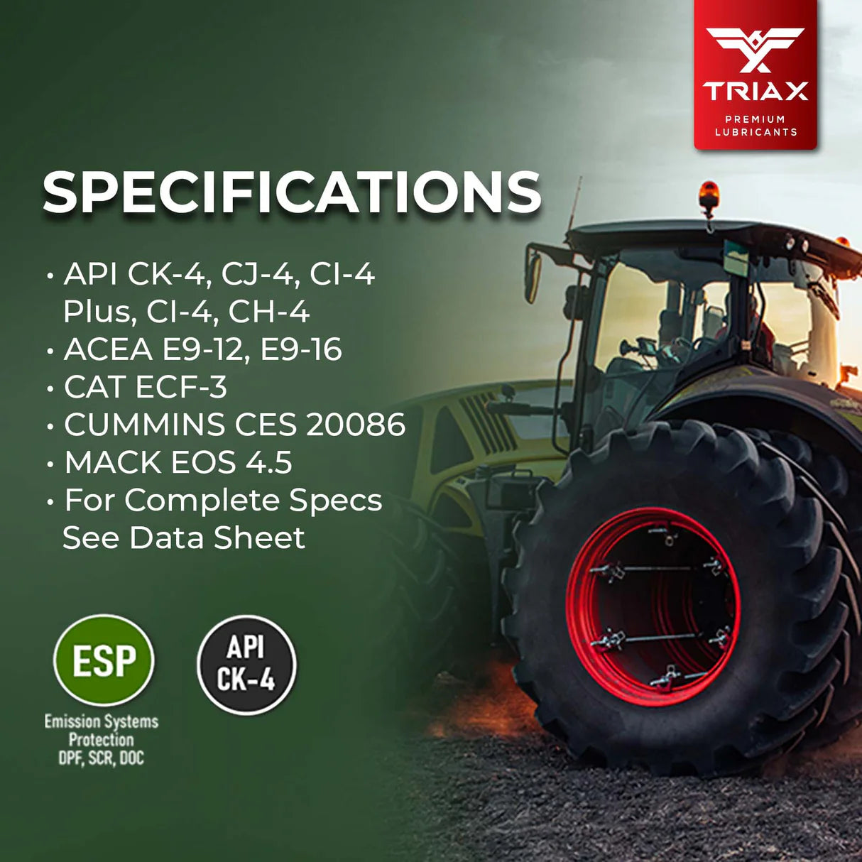 TRIAX AGRA PLUS ESP 10W-40 Semi-Sintetic Pentru John Deere | CASE | Fendt | CLAAS | New Holland