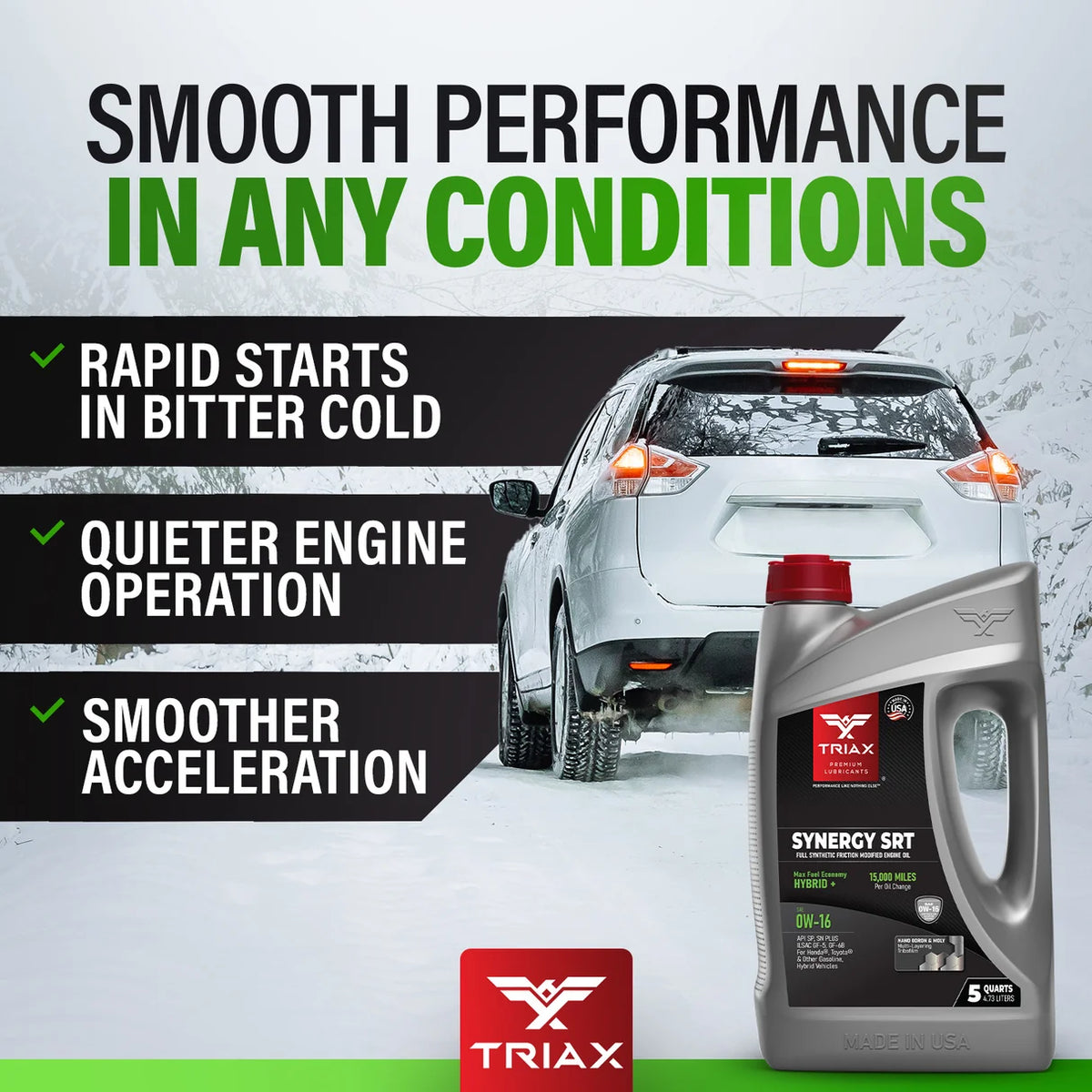 ULEI MOTOR Triax Synergy SRT 0W-16 Full Synthetic Full Synthetic cu PAO, HONDA, TOYOTA, Benzina si Hybrid
