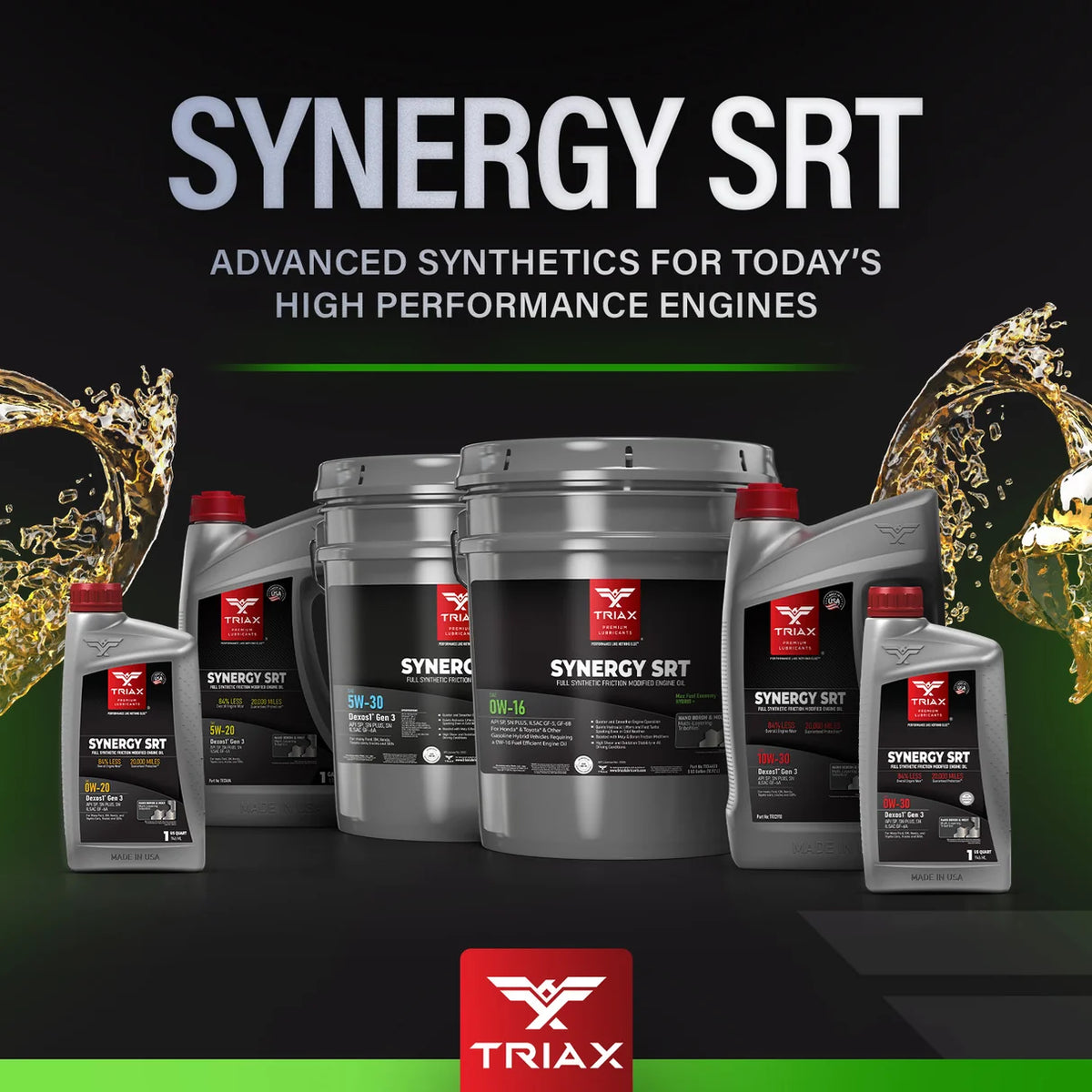 ULEI MOTOR Triax Synergy SRT 0W-16 Full Synthetic Full Synthetic cu PAO, HONDA, TOYOTA, Benzina si Hybrid