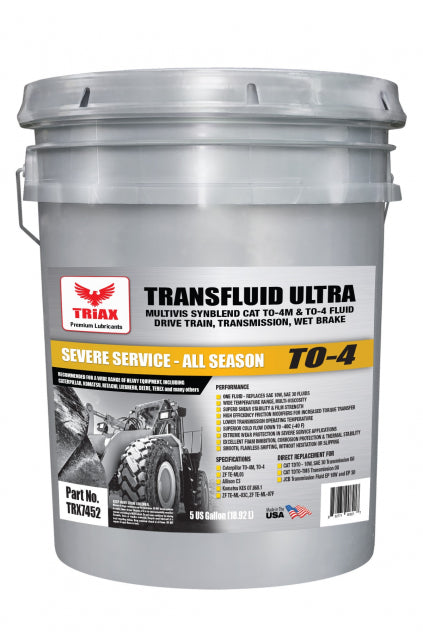 TRIAX TRANSFLUID ULTRA CAT TO-4 Multi-Viscosity - Final Drive | Drive Train Fluid Transmisie, hidraulic, butuc roata, diferential, frane umede